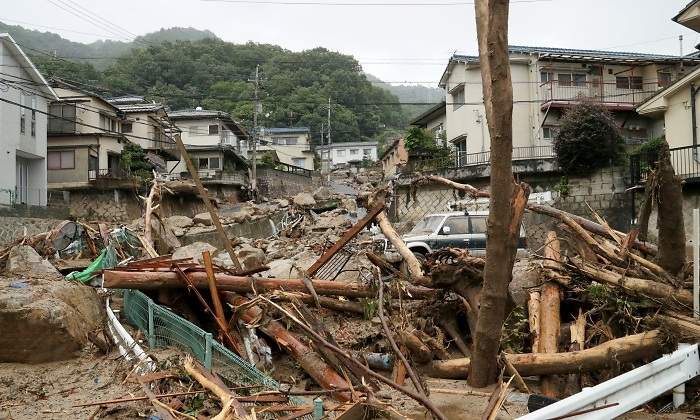 Las lluvias torrenciales en Japón dejan 60 muertos