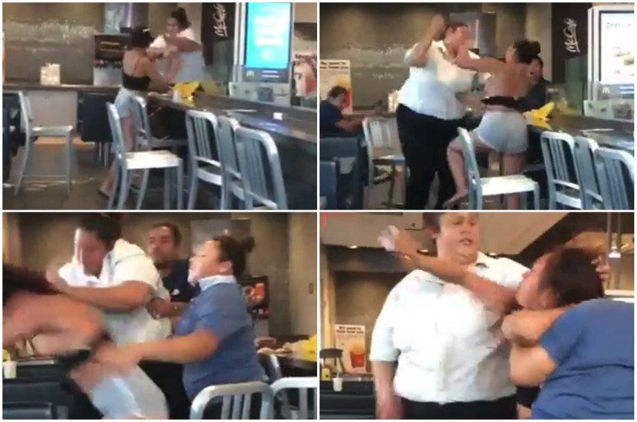 Mujer agrede a una clienta en McDonalds