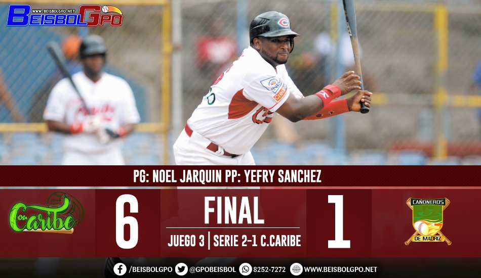 La Costa Caribe se adjudica la serie ante Madriz. Foto Cortesía @GpoBeisbol