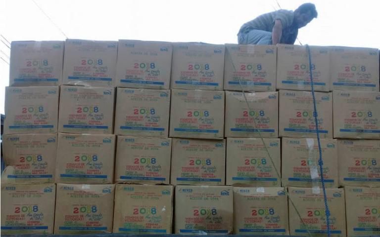 Merienda escolar llega al municipio de Masatepe, Masaya