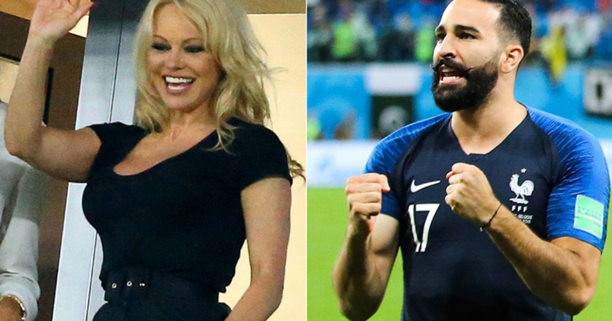 Pamela Anderson y Adil Rami