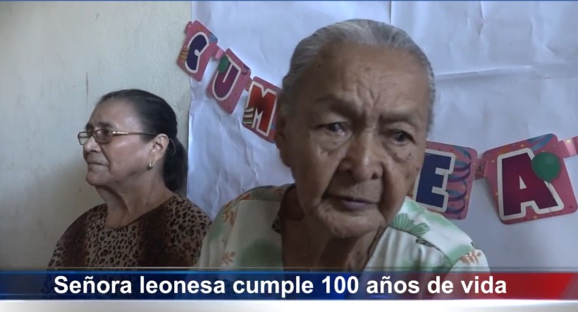 Doña Maruca cumple 100 años. Foto Cortesía