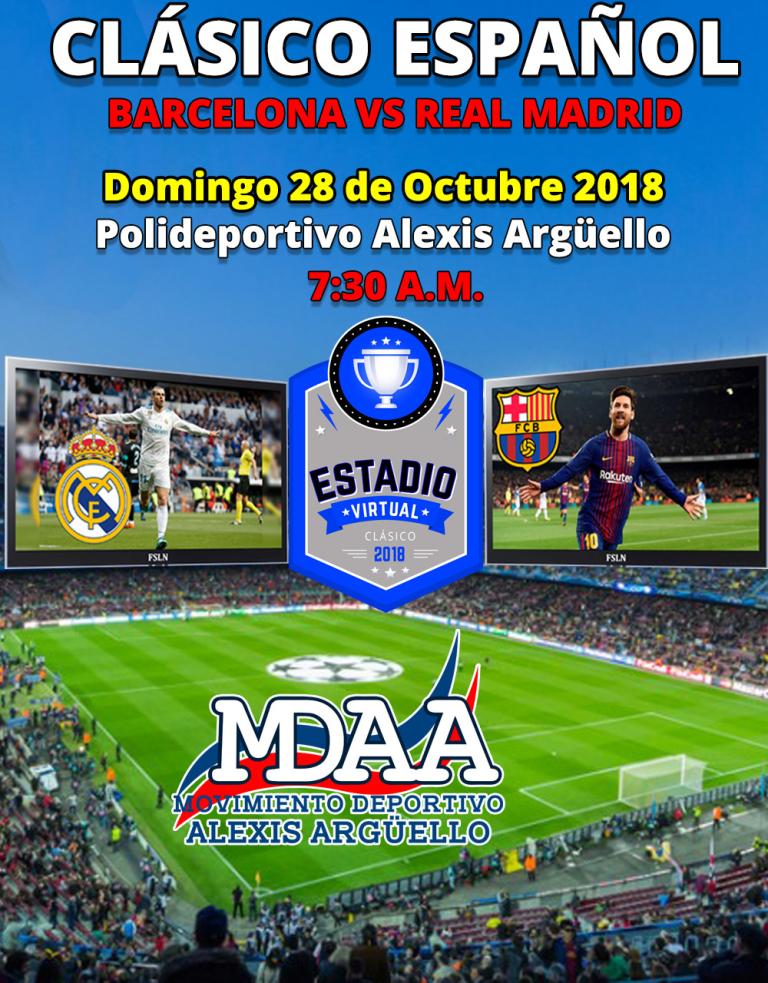 Juventud Sandinista 19 de julio organiza estadio virtual para el clásico del fútbol español