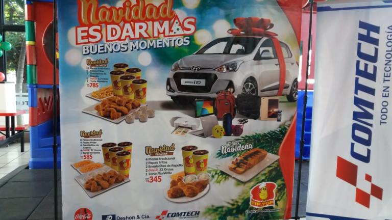 Pollos Tip Top anuncia promoción navideña y te invita a ganarte un carro del 2019
