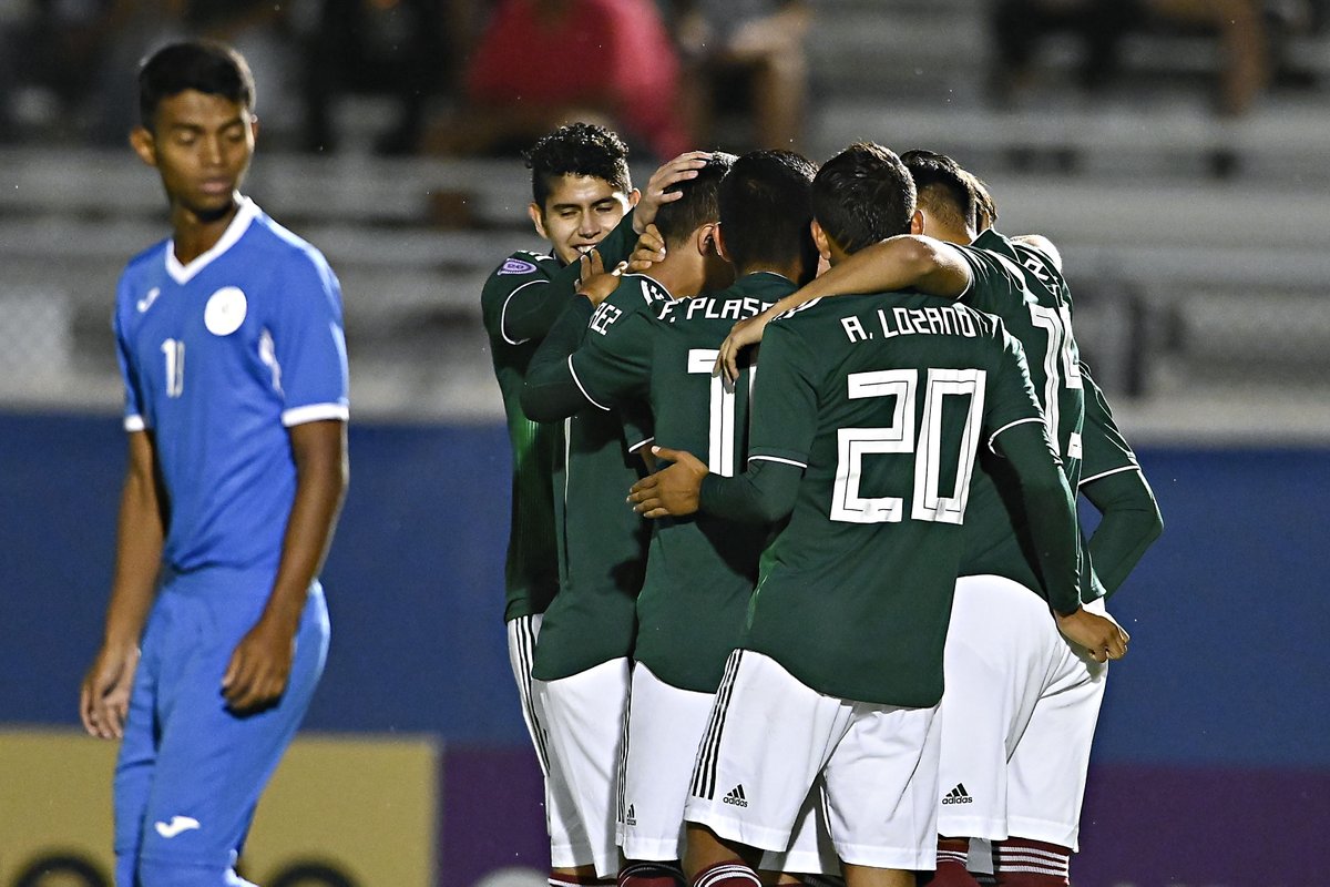 Nicaragua es goleada por México en debut de la Sub20 de CONCACAF