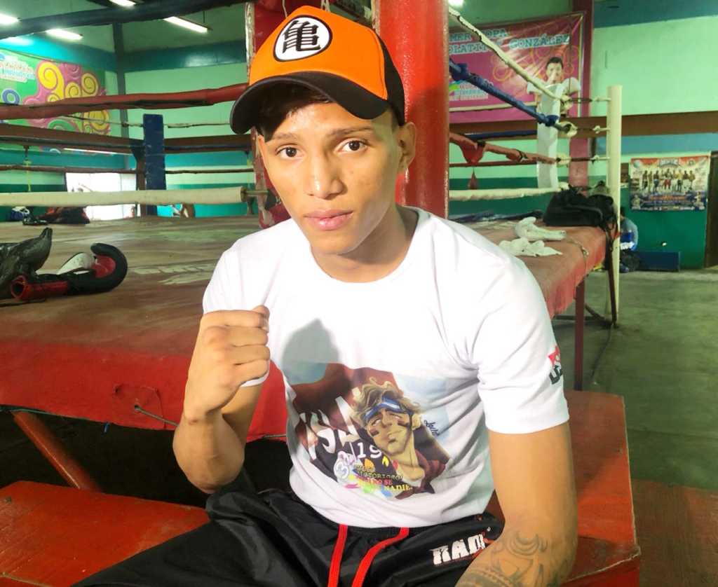 El boxeador nicaragüense Crístofer Rosales