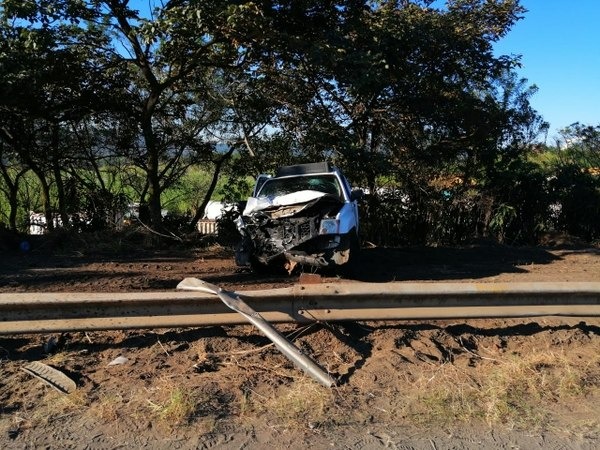 Vehículo que conducía el tico. Foto cortesía Diario La Teja