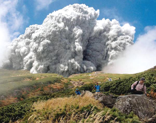 Monte Ontake, erupción de Japón 2014