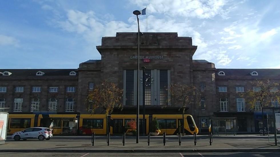 La Estación Central de Trenes de Mulhouse en Francia