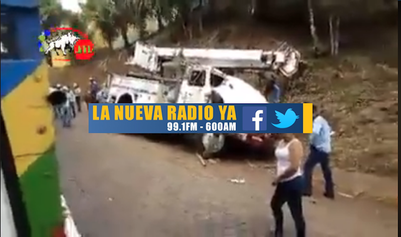 Foto cortesía Canal 48 de Jinotega. Accidente deja un muerto en Santo Domingo