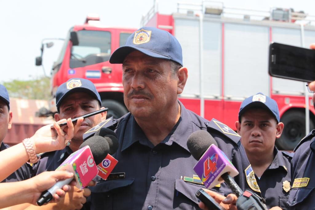 Comandante Jorge Viera, jefe de bomberos del distrito uno de Managua