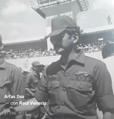 El Comandante Raul Venerio Jefe de la Fuerza Area Sandinista