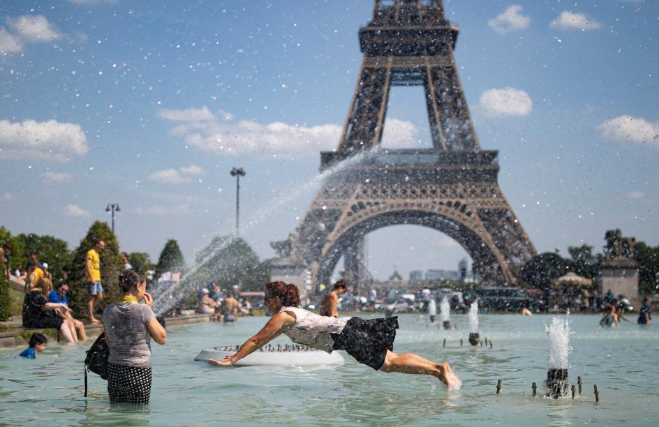 Ola de calor en Francia