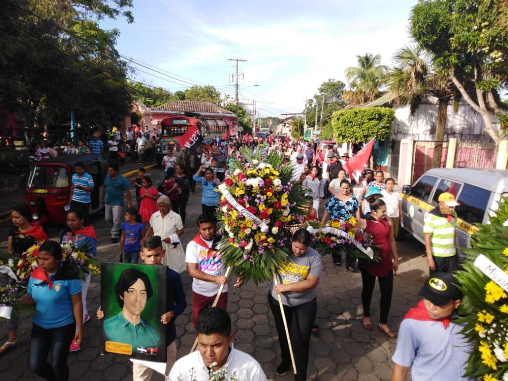 La familia sandinsita conmemoraron el 40 aniversario del paso a la inmortalidad del guerrillero Freddy Anselmo Jiménez Pérez