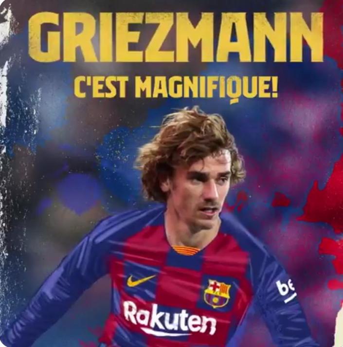 Barcelona hace oficial el fichaje de Antoine Griezmann