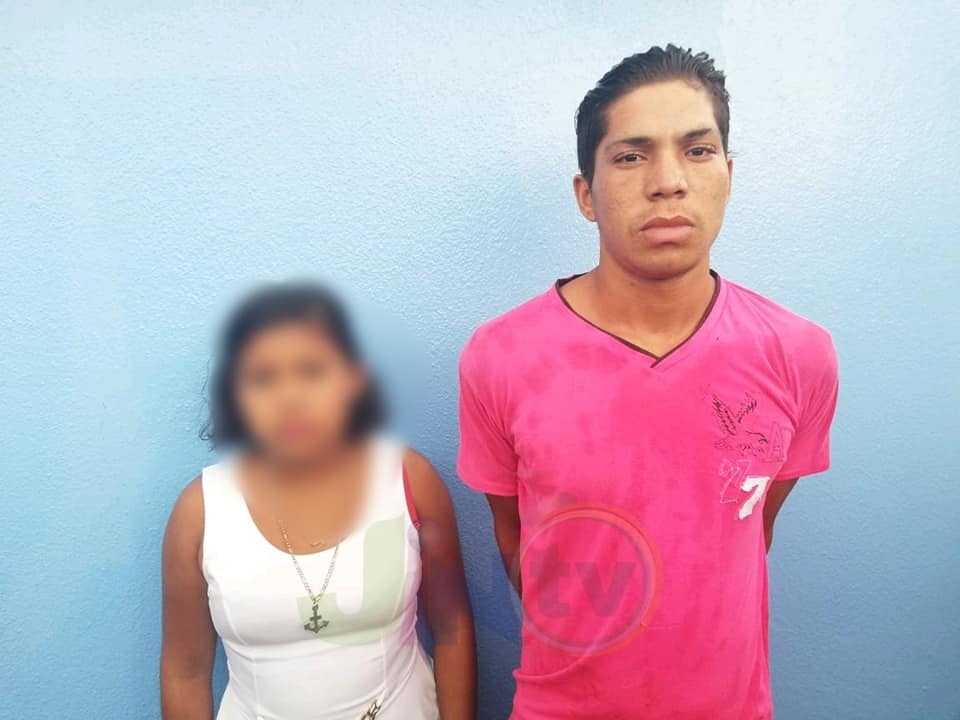 Gerson Bigael Talavera y su pareja de 14 años