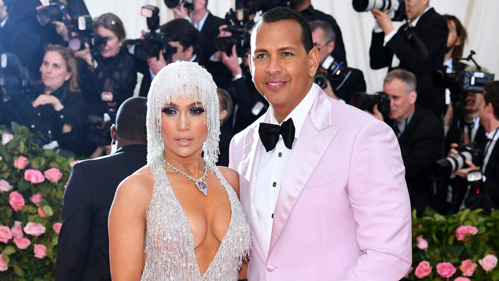 Jennifer Lopez y su prometido, el pelotero Alex Rodriguez 