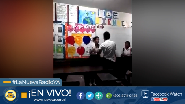 Indignación ha causado en Nicaragua las imágenes que muestran a un joven agrediendo a una estudiante