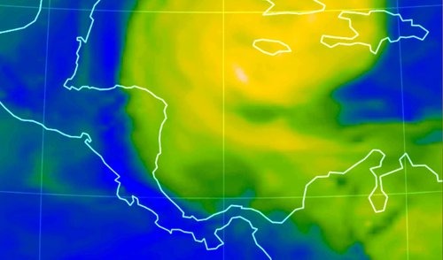 La nube de polvo llega desde el desierto tras cruzar el Océano Atlántico 