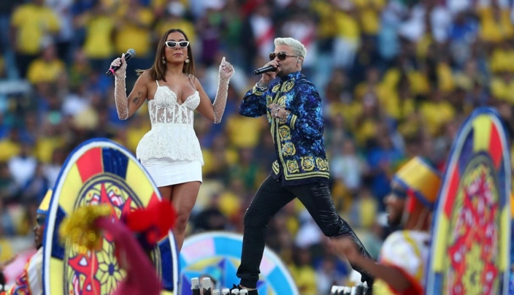 Playback de Capó y Anitta en la final de la Copa América; que fue ganada por Brasil 3-1 a Perú