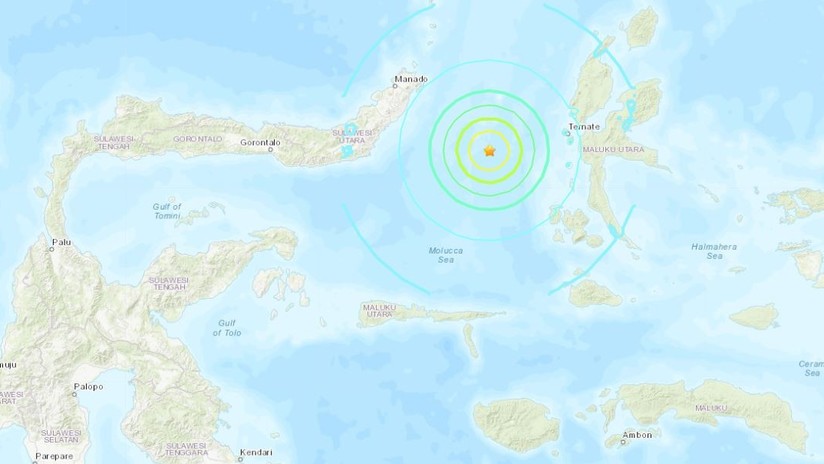 Un sismo de 7.0 sacudió hoy Las Molucas, en Indonesia