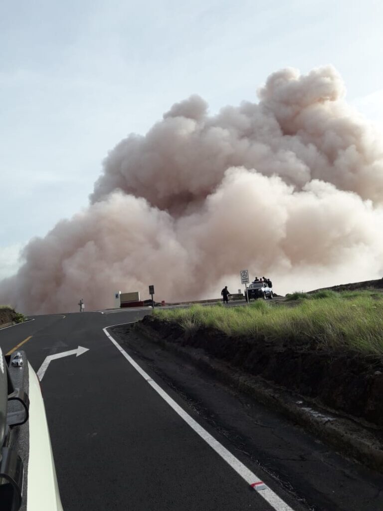 INETER reporta pequeña explosión y expulsión de cenizas en volcán Masaya