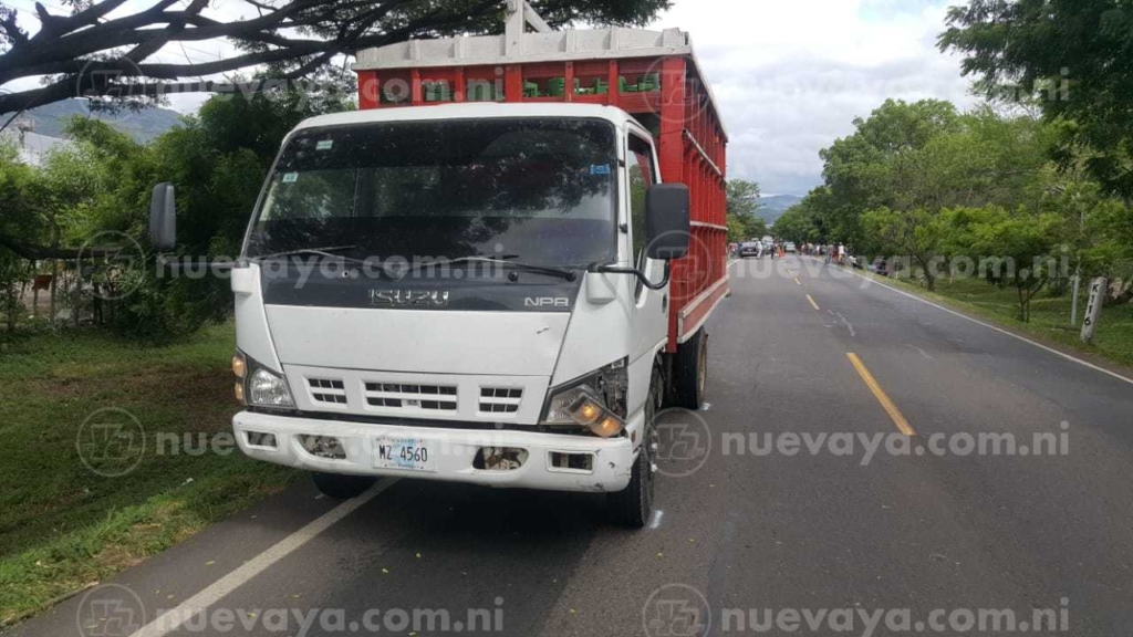 Camión mata a joven en Matagalpa