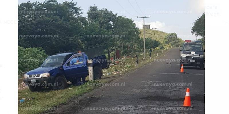 La camioneta fue encontrada en un vertedero de basura localizado en la comunidad Veracruz