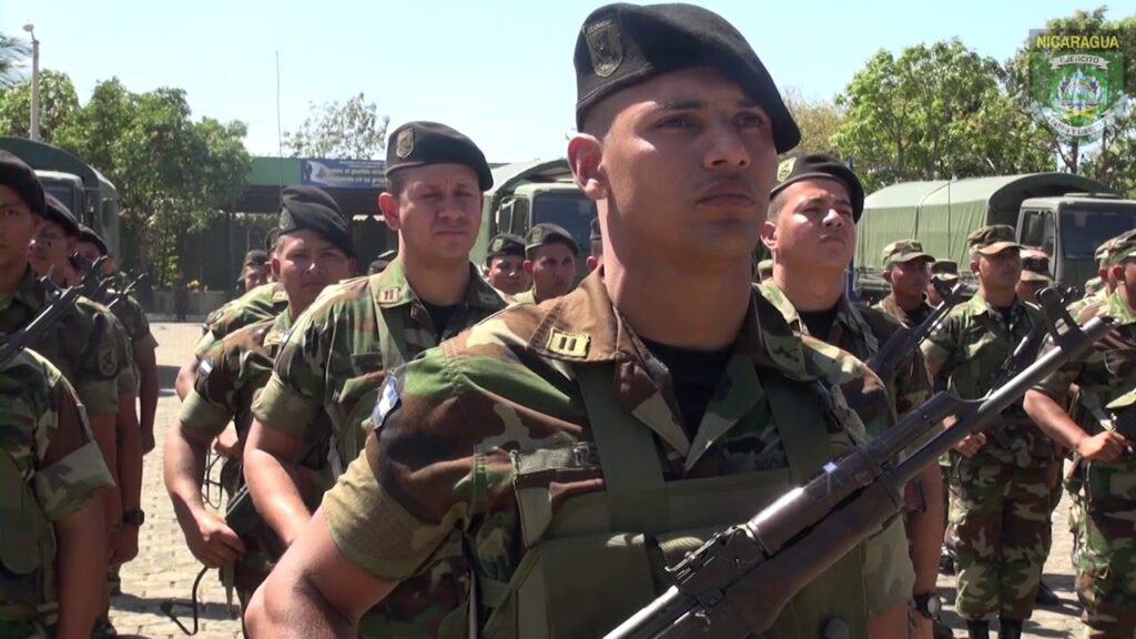 Miembros del Ejército de Nicaragua