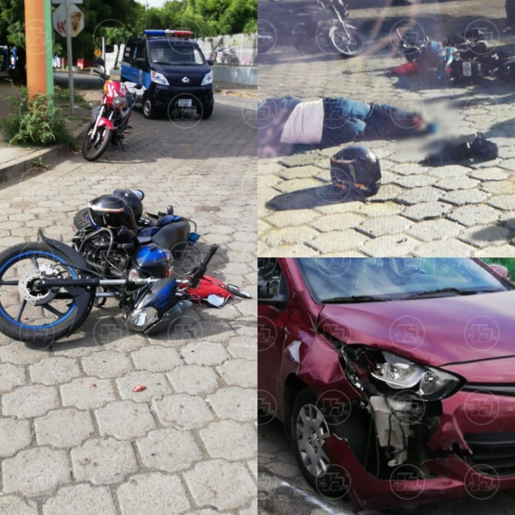 motociclista pierde un pie en Managua 