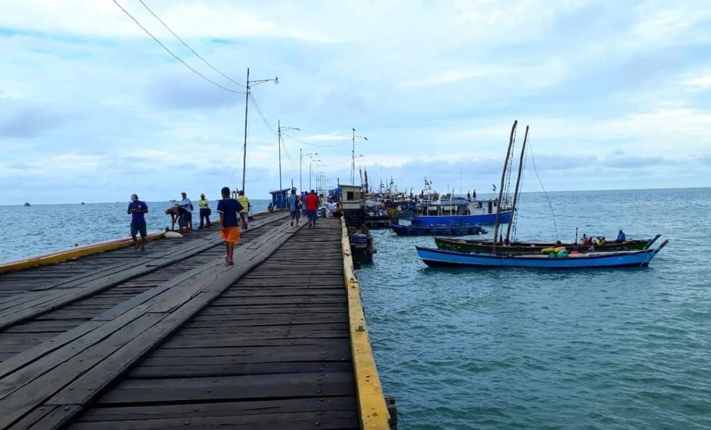 El muelle de Bilwi, en el Caribe Norte de Nicaragua