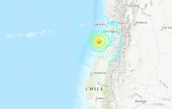 Terremoto de 6,8 sacude las costas de Chile