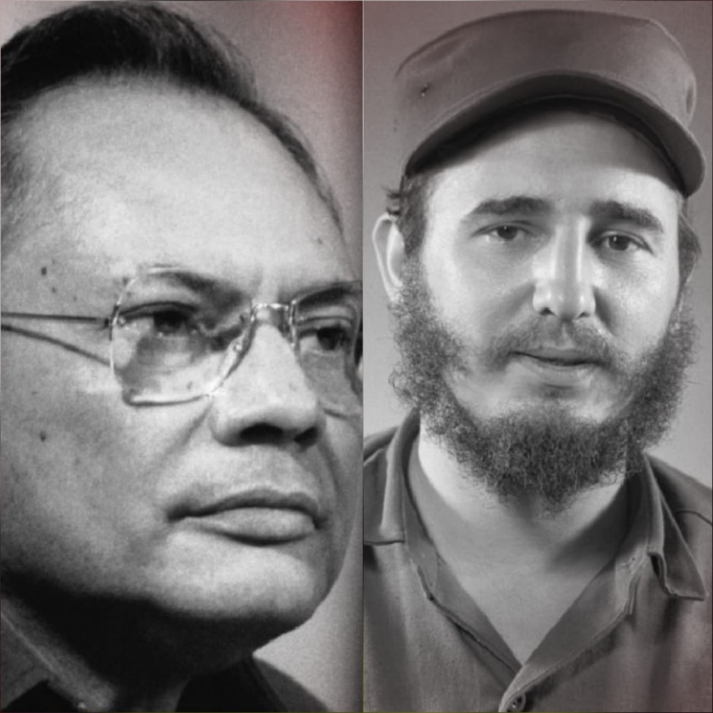 Los comandantes Tomás Borge y Fidel Castro nacieron un 13 de agosto