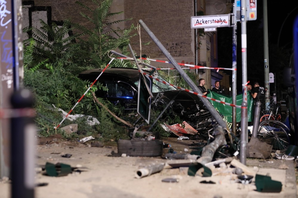 Accidente de tránsito en Berlin, Alemania