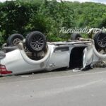 El accidente ocurrió en el kilómetro 117 de la carretera Juigalpa-Santo Tomás. Foto cortesía María Auxiliadora Aragón