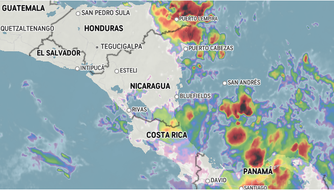 A partir del martes persistirán las lluvias en Nicaragua