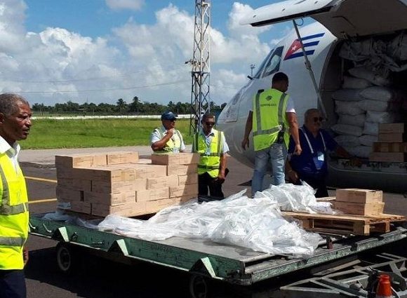 Ayuda humanitaria de parte de Cuba para victimas de Dorian en Bahamas 