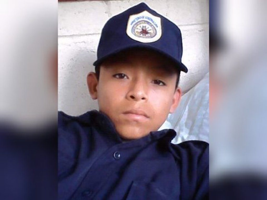 El bombero Josué Daniel Dumas Lemus