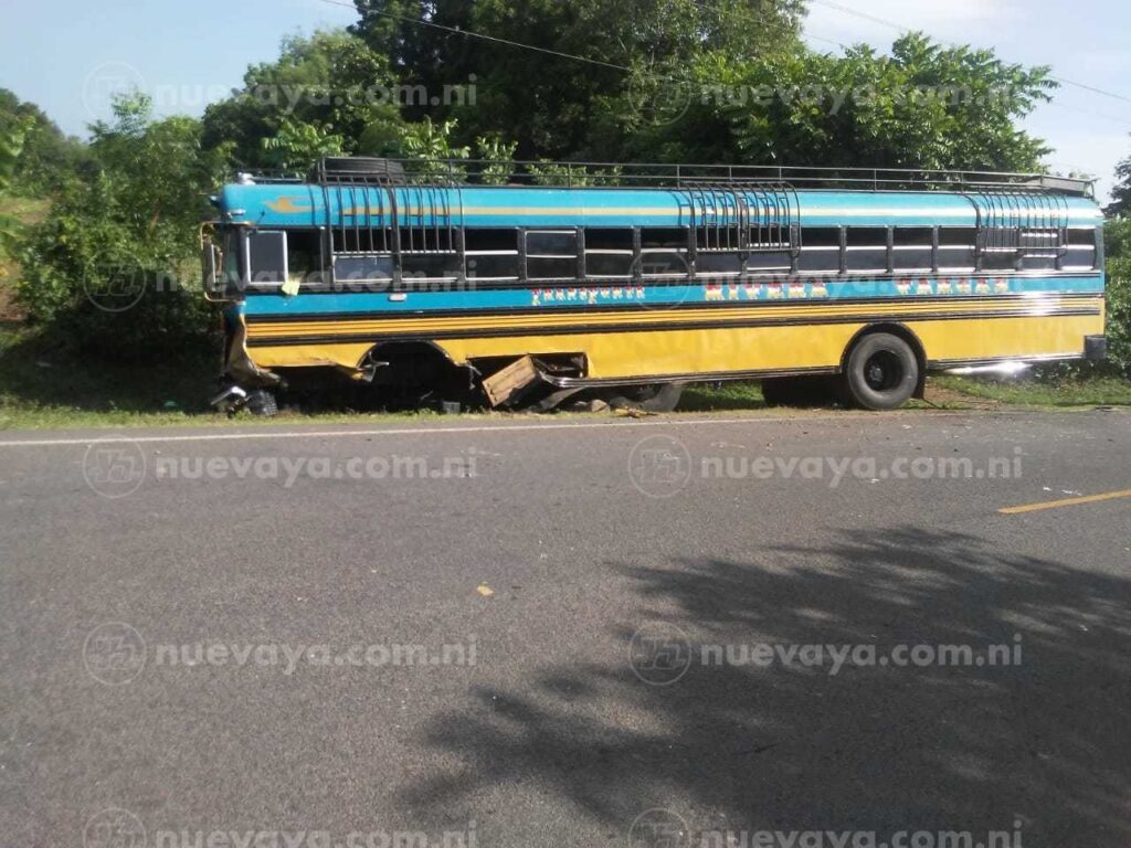 El accidente ocurrió en el kilómetro 153 de la carretera Tonalá-Chinandega