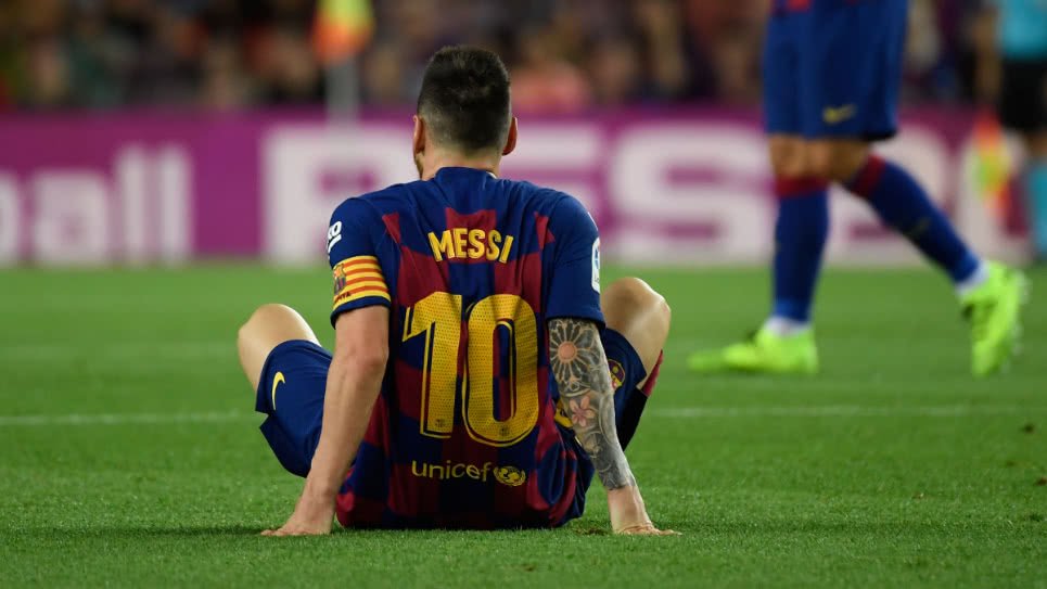 Confirman las molestias musculares de Lionel Messi con el Barcelona