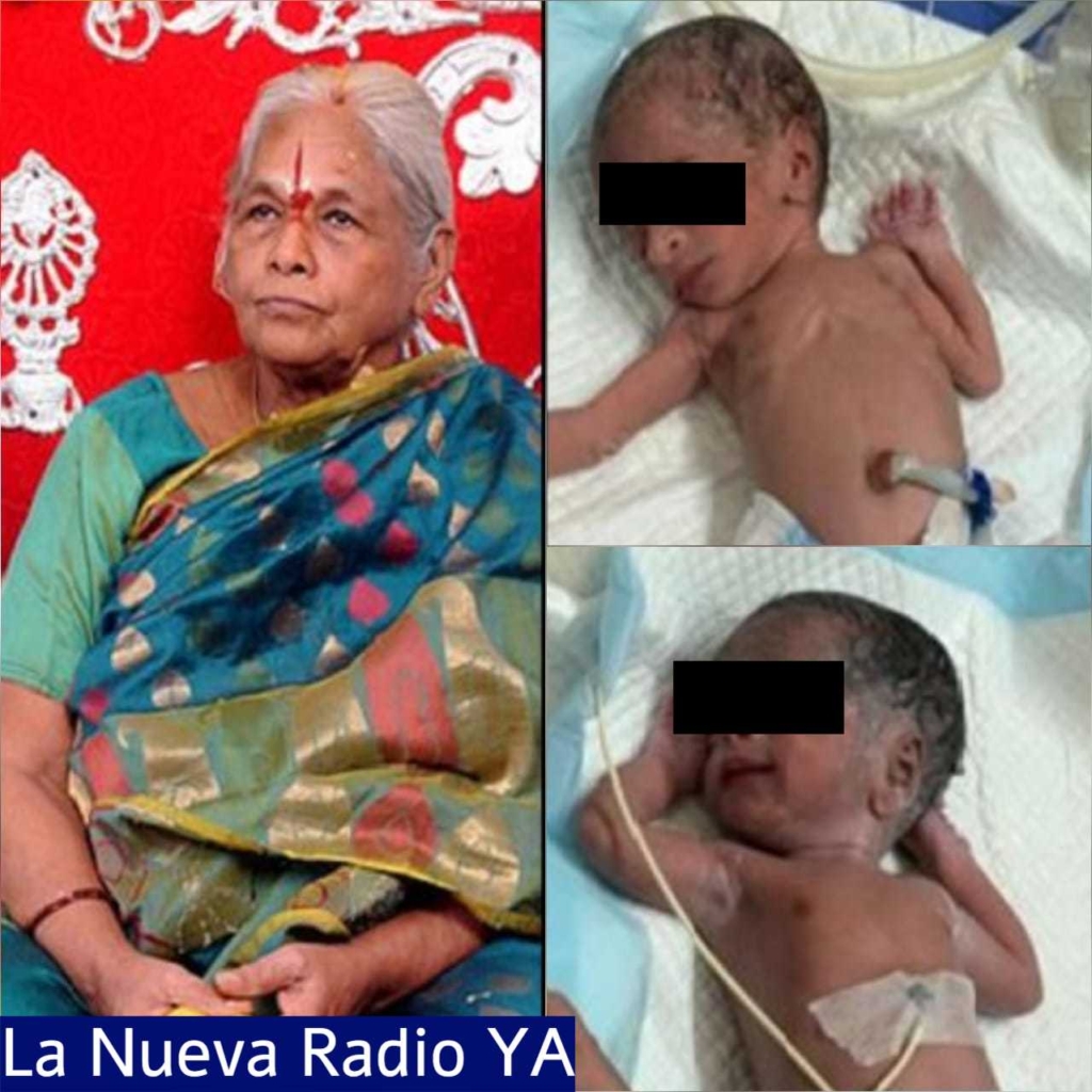 Erramatti Mangayamma a sus 73 años dio a luz a unas gemelas en La India