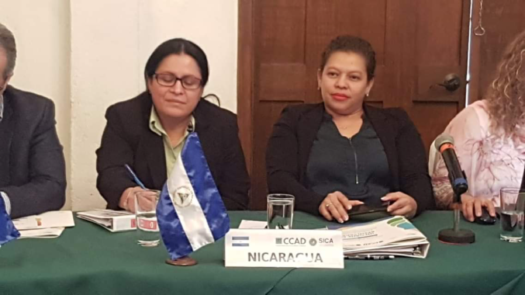 La compañeras Sumaya Castillo y Esperanza Rodríguez representaron a Nicaragua