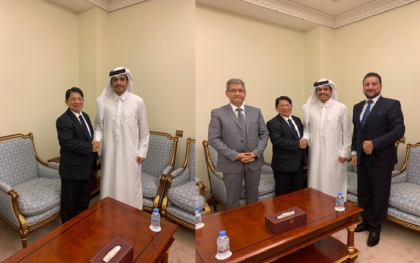 La Delegación con el Jeque Mohammed Bin Adoulrahman Al Thani