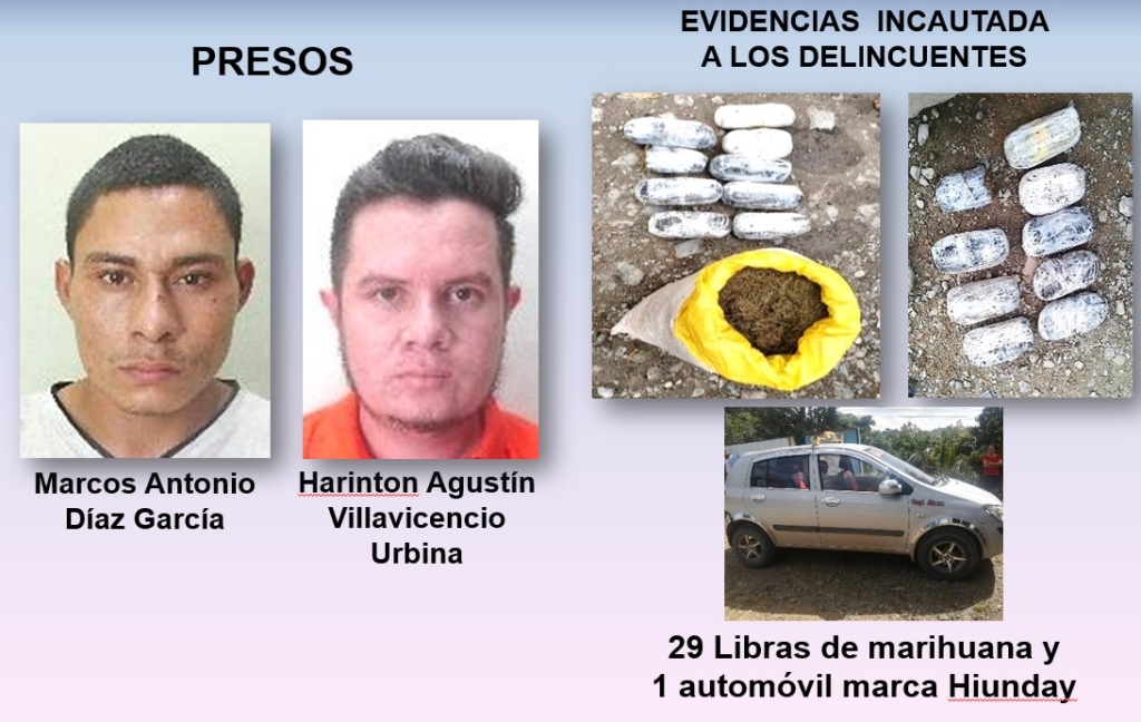 Marcos Antonio Díaz García y Harinton Agustín Villavicencio Urbina