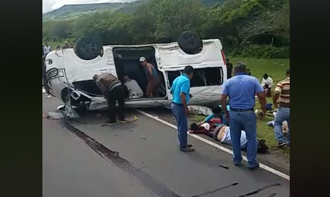 Accidente en carretera norte
