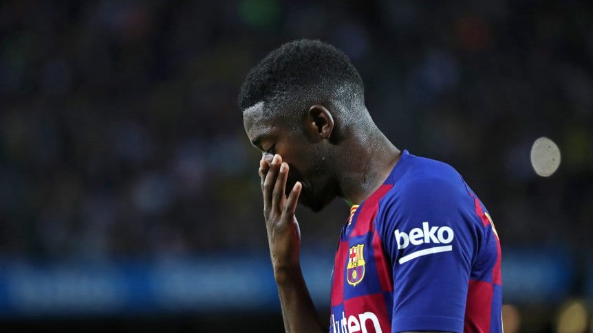 Dembélé fue sancionado con dos fechas y no podrá estar en el clásico