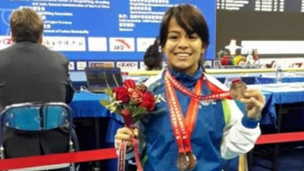 La atleta nicaragüense María Alejandra Navarro. Foto Cortesía Viva Nicaragua Canal 13