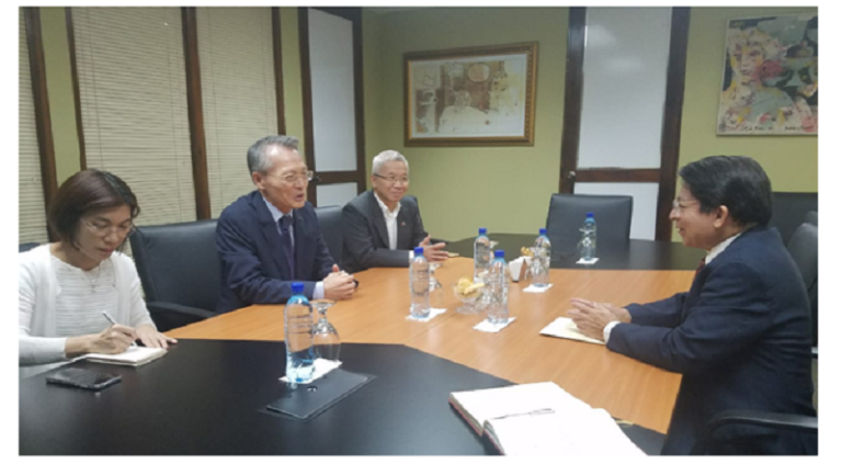 Canciller Denis Moncada se reúne con embajador de China – Taiwán, en ocasión de la conmemoración de su Día Nacional
