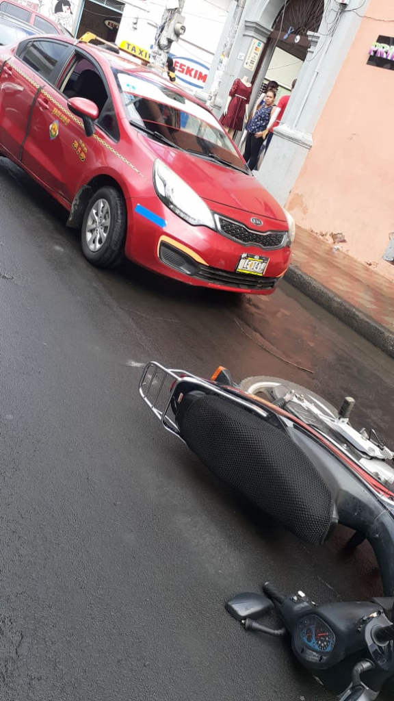 Motociclista accidentado 