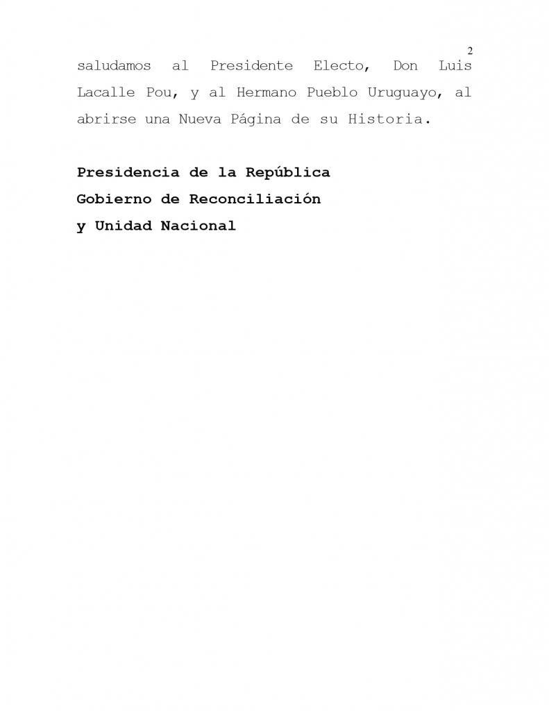 Mensaje al pueblo y gobierno del uruguay 28 nov 2019 page 0002